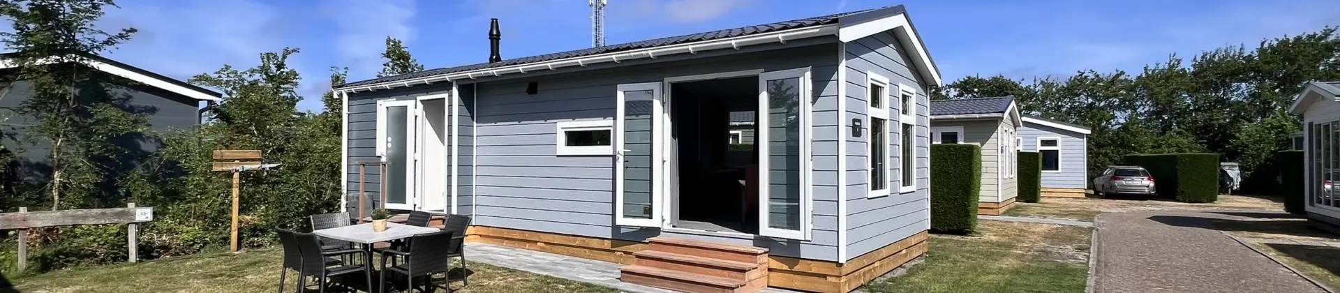 Coogherveld Texel chalet type 1 Blue Ferienunterkunft für 5 personen