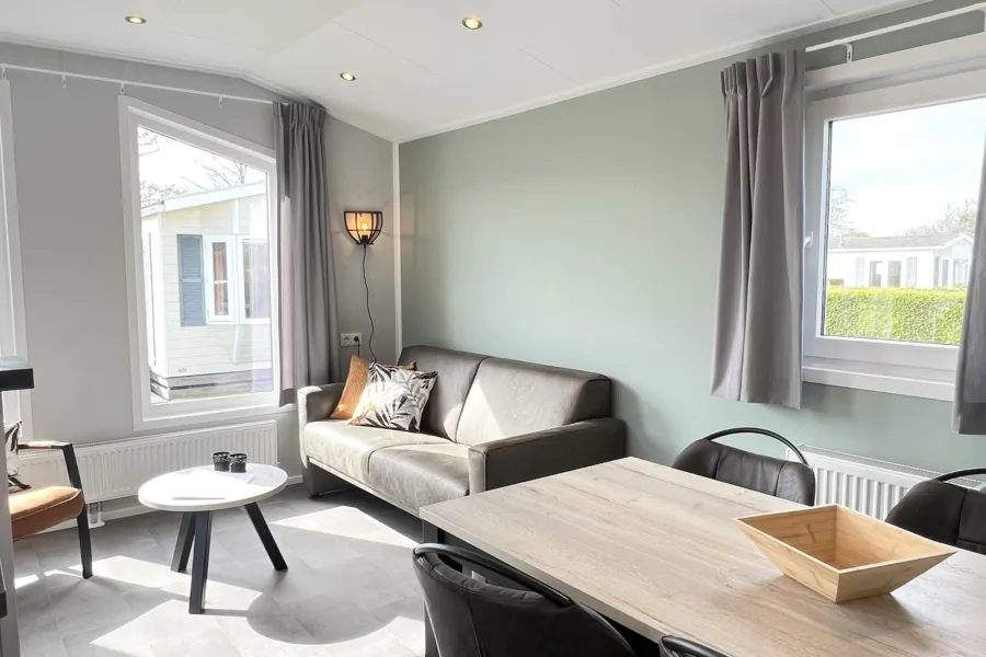 Texelse chalet Coogherveld Type 5 Eethoek en zithoek