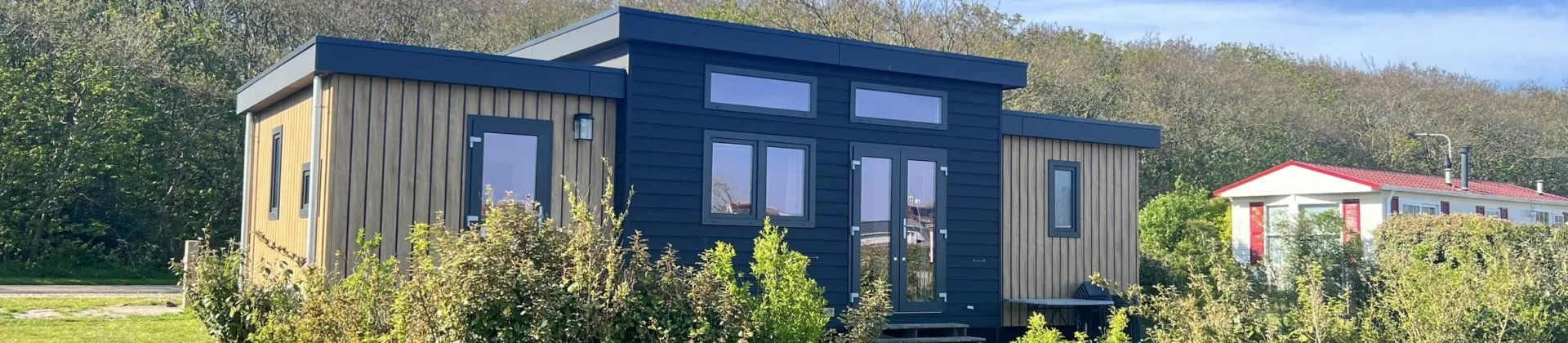 Texelse chalet Coogherveld Type 6 Vooraanzicht